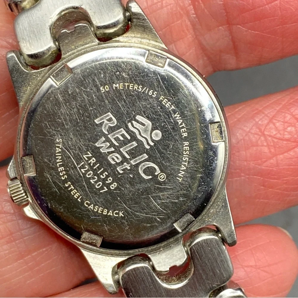 RELIC Wet Blue Water Resistant Calendar Womens Wrist Watch